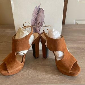 Jessica Simpson suede autumn platform